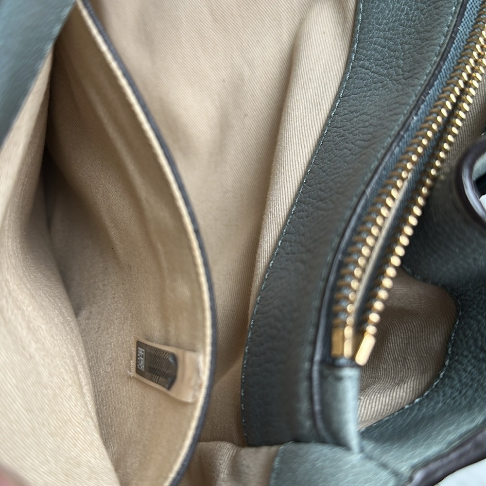 Chloé Faye Day Blue Grey Leather Shoulder Bag - Picture 11 of 13